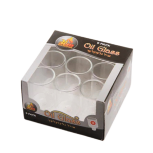 Ner Mitzvah 9 Medium Oil Glass Cups