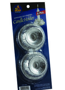 6 Self Standing Candle Holders