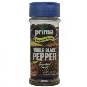 Prima Spices Whole Black Pepper