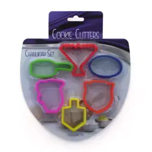 6 Chanukah Themed Cookie Cutters