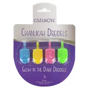 Pack of 4 Glow in the Dark Dreidels