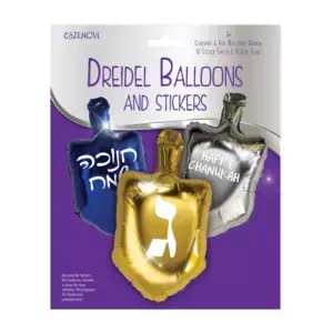 Chanukah Dreidel Balloons & Stickers