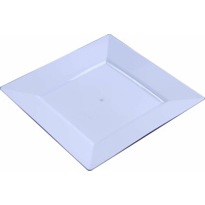 10 Small 8.5" Square White Plates