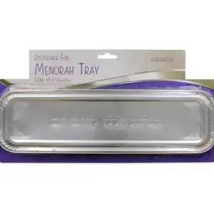 Long Menorah Foil Tray