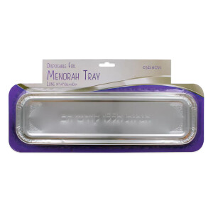 Long Menorah Foil Tray