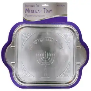 Medium Menorah Foil Tray