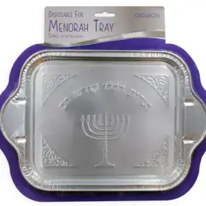 Small Menorah Foil Tray