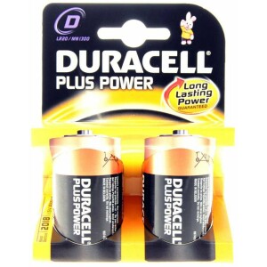 Duracell Plus Power Batteries D