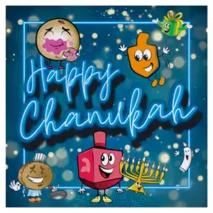 20 Happy Chanukah Menorah & Dreidel Serviettes