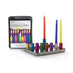 Portable Magnetic Menorah & Candles