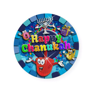Happy Chanukah 9" Large Party Paper Plates