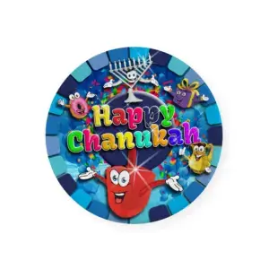 Happy Chanukah 7" Small Paper Plates