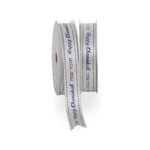 Happy Chanukah Satin Ribbon