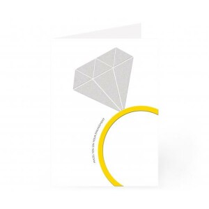 Mazel Tov Small Ring Engagement Card