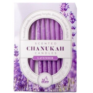 Ner Mitzvah Lavender Scented Chanukah candles
