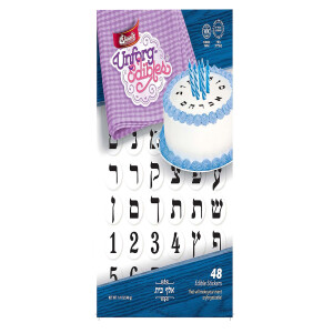 Blooms Alef Bet Edible Stickers