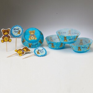 Mazel Tov Baby Boy Party 24 Cupcake Set