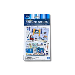 Chanukah Scenes With Reusable Stickers